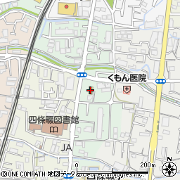 ファミリーマート四條畷中野店周辺の地図