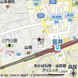 静岡県袋井市三門町2-19周辺の地図