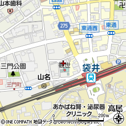 静岡県袋井市三門町2-20周辺の地図