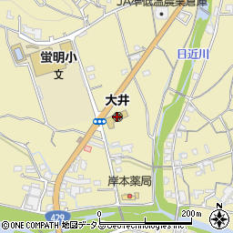 岡山市大井保育園周辺の地図