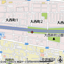 兵庫県尼崎市大西町2丁目3周辺の地図
