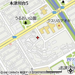 ローレルスクエア木津川台第１期７番館周辺の地図
