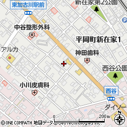 兵庫県加古川市平岡町新在家74周辺の地図