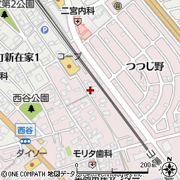 兵庫県加古川市平岡町西谷65周辺の地図