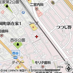 兵庫県加古川市平岡町西谷84周辺の地図