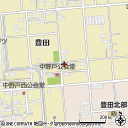 静岡県磐田市豊田591-1周辺の地図
