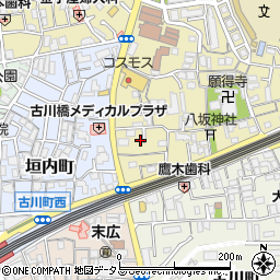 大阪府門真市御堂町2周辺の地図