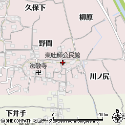 東吐師公民館周辺の地図