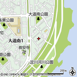 大道南1丁目新井宅"akippa駐車場周辺の地図