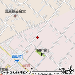 静岡県浜松市中央区西山町2097周辺の地図