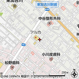 兵庫県加古川市平岡町新在家94-8周辺の地図