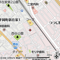 兵庫県加古川市平岡町西谷80周辺の地図