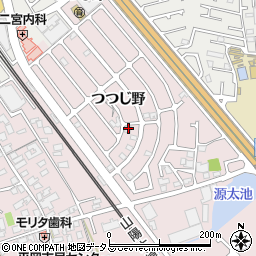 兵庫県加古川市平岡町つつじ野1-348周辺の地図