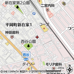 兵庫県加古川市平岡町西谷179周辺の地図