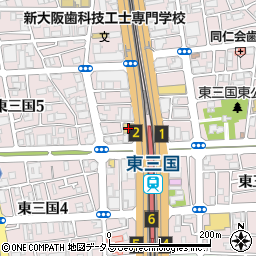 ガイア東三国店周辺の地図