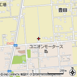 静岡県磐田市豊田308周辺の地図
