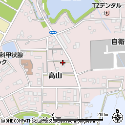 愛知県豊橋市飯村町高山276周辺の地図