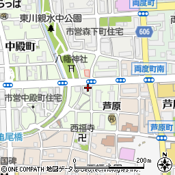 兵庫県西宮市神明町周辺の地図