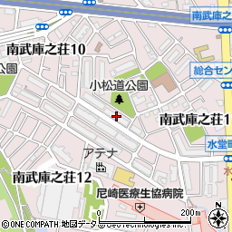 尼崎市地域土木建設協同組合周辺の地図