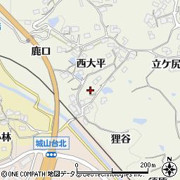 京都府木津川市鹿背山西大平29周辺の地図