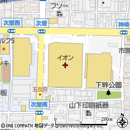 イオン尼崎店周辺の地図