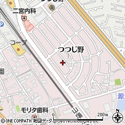 兵庫県加古川市平岡町つつじ野1-222周辺の地図