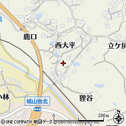 京都府木津川市鹿背山西大平28周辺の地図