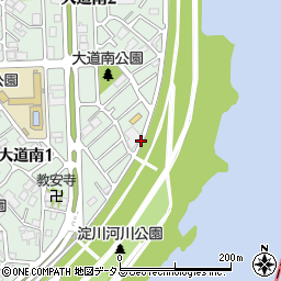 粉もん屋 とん平 陸奥 豊里大橋店周辺の地図