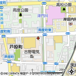 バーミヤン西宮北口店周辺の地図