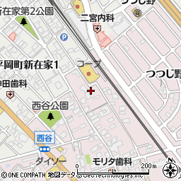 兵庫県加古川市平岡町西谷83周辺の地図