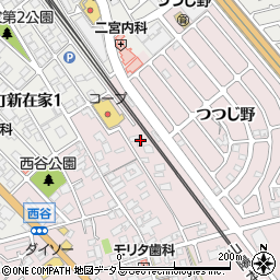 兵庫県加古川市平岡町西谷66周辺の地図