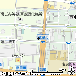 谷山商店四条畷営業所周辺の地図