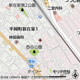 兵庫県加古川市平岡町新在家1丁目253-7周辺の地図