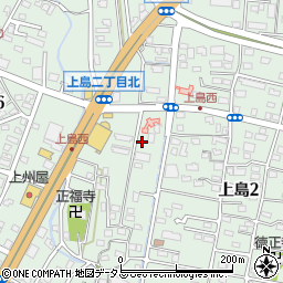 やまざき薬局浜松上島店周辺の地図