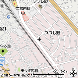 兵庫県加古川市平岡町つつじ野1-17周辺の地図