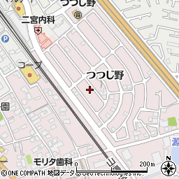 兵庫県加古川市平岡町つつじ野1-220周辺の地図