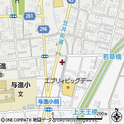 浜松磐田信用金庫市野支店周辺の地図