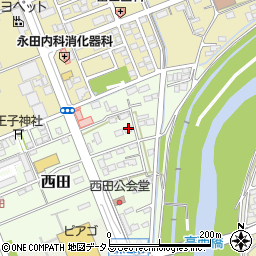 静岡県袋井市西田28周辺の地図