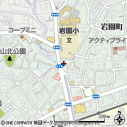 兵庫県芦屋市岩園町23-2周辺の地図