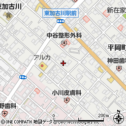 兵庫県加古川市平岡町新在家96-2周辺の地図