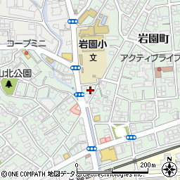 兵庫県芦屋市岩園町23-44周辺の地図