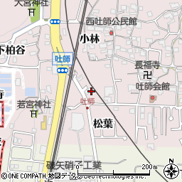 京都府木津川市吐師久保周辺の地図