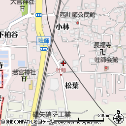 京都府木津川市吐師（久保）周辺の地図