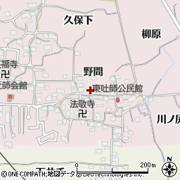 京都府木津川市吐師（野間）周辺の地図
