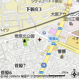 グループホームたのしい家 東淀川菅原周辺の地図