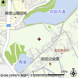 岡山県赤磐市岩田周辺の地図