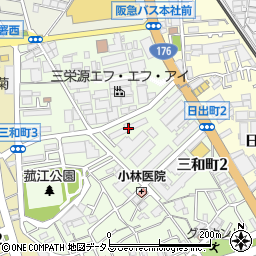 ロイヤルコート豊中壱番館周辺の地図