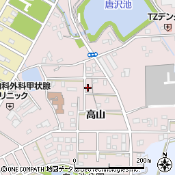 愛知県豊橋市飯村町高山113周辺の地図