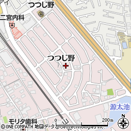 兵庫県加古川市平岡町つつじ野1-249周辺の地図