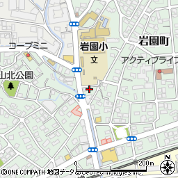 兵庫県芦屋市岩園町23-4周辺の地図